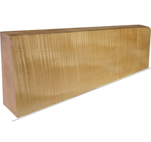 AA Curly Maple Cello Neck | Maderas Barber