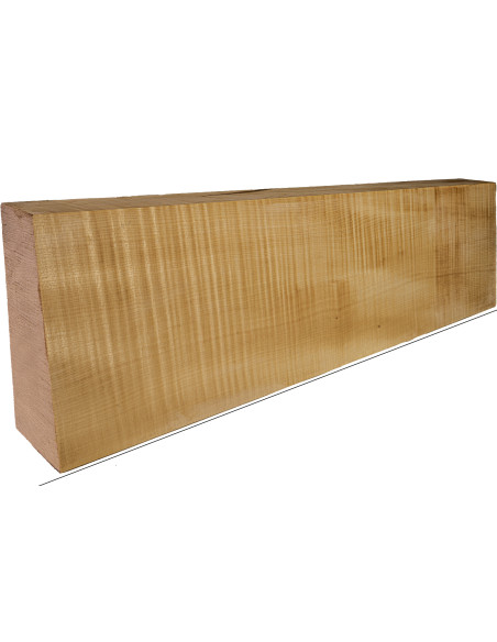AAA Curly Maple Cello Neck | Maderas Barber