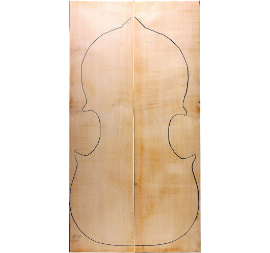 AA Curly Maple Cello Backs | Maderas Barber