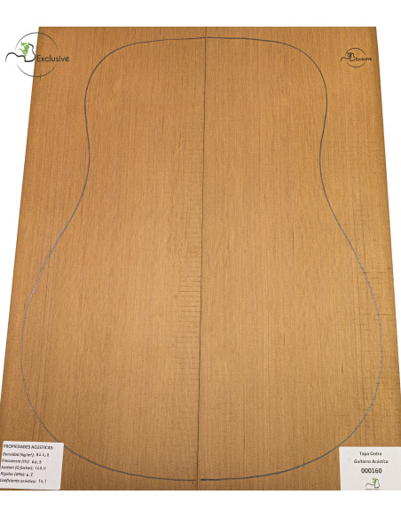Red Cedar Acoustic Guitar Top MB Exclusive Nº 000160