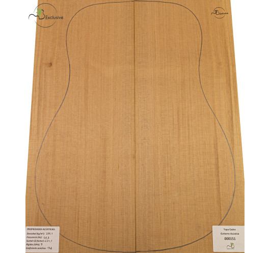 Table Cèdre Rouge Nº 000151 Guitare Acoustique MB Exclusive