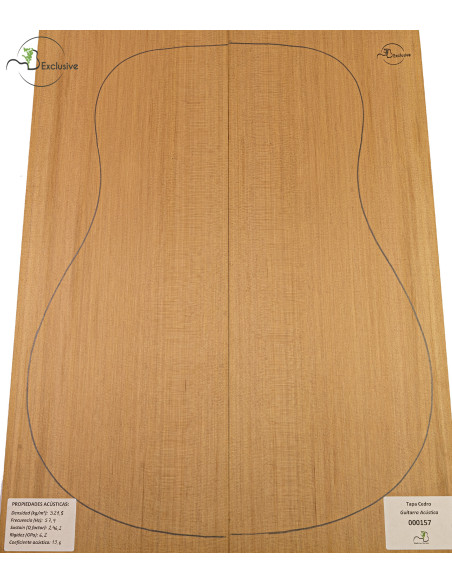 Tapa Cedro Rojo Nº 000156 Guitarra Acústica MB Exclusive | Maderas Barber