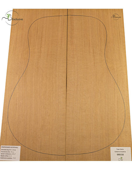 Red Cedar Acoustic Guitar Top MB Exclusive Nº 000158
