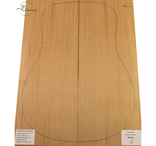 Decke Western Red Cedar Nr. 000161 Akustikgitarre MB Exclusive | Maderas Barber