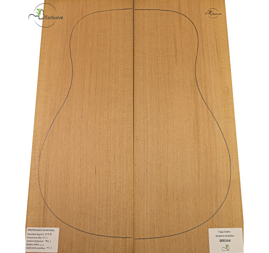 Tavola cedro rosso n. 000164 chitarra acustica MB Exclusive | Maderas Barber