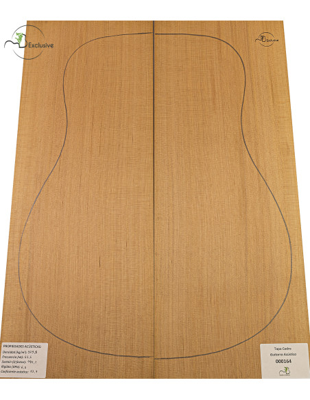 Decke Western Red Cedar Nr. 000164 Akustikgitarre MB Exclusive | Maderas Barber