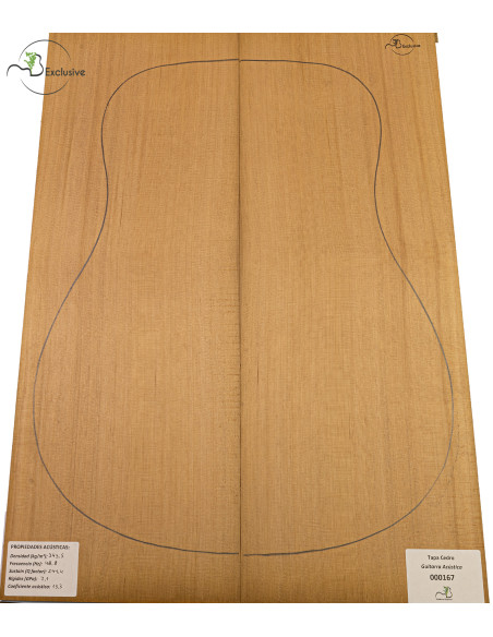 Red Cedar Acoustic Guitar Top MB Exclusive Nº 000167