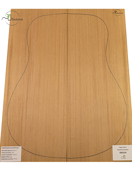 Tapa Cedro Rojo Nº 000169 Guitarra Acústica MB Exclusive | Maderas Barber