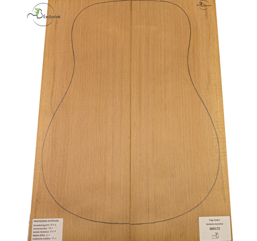 Red Cedar Acoustic Guitar Top MB Exclusive Nº 000172