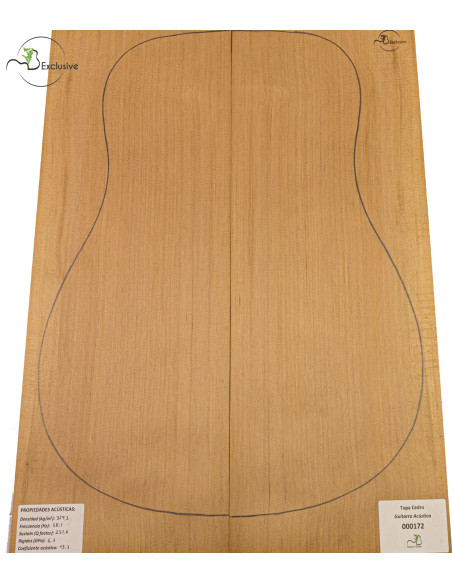 Decke Western Red Cedar Nr. 000172 Akustikgitarre MB Exclusive | Maderas Barber