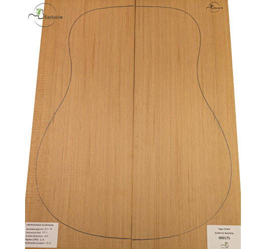 Decke Western Red Cedar Nr. 000175 Akustikgitarre MB Exclusive | Maderas Barber