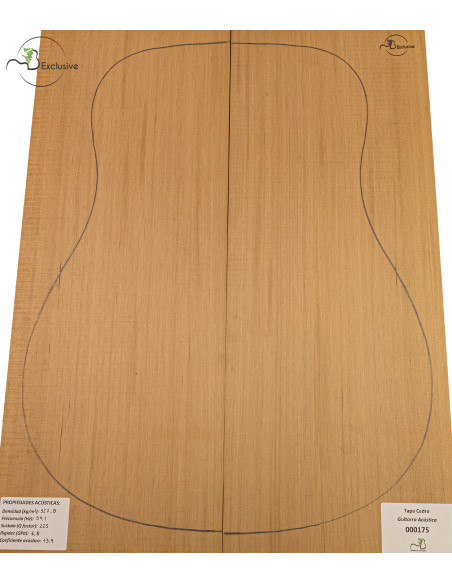 Decke Western Red Cedar Nr. 000175 Akustikgitarre MB Exclusive | Maderas Barber