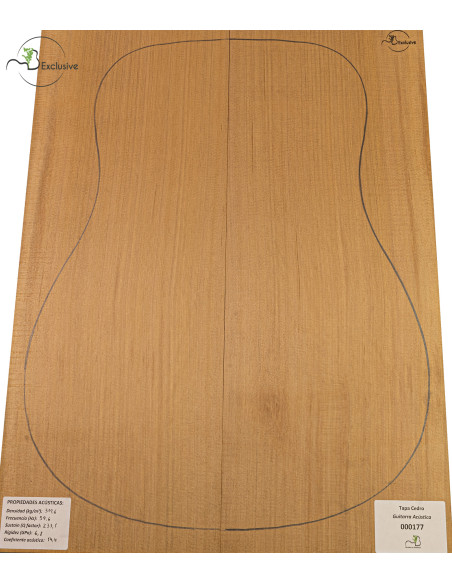 Decke Western Red Cedar Nr. 000177 Akustikgitarre MB Exclusive | Maderas Barber