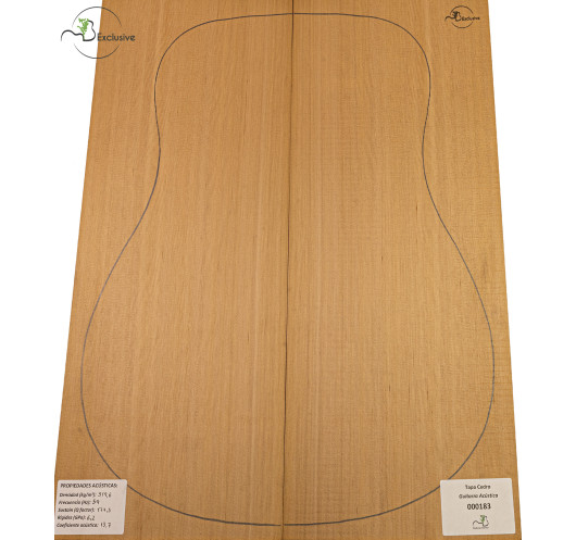Decke Western Red Cedar Nr. 000183 Akustikgitarre MB Exclusive | Maderas Barber