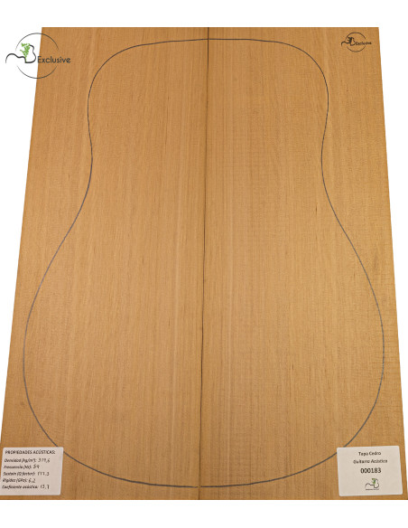 Tapa Cedro Rojo Nº 000183 Guitarra Acústica MB Exclusive | Maderas Barber