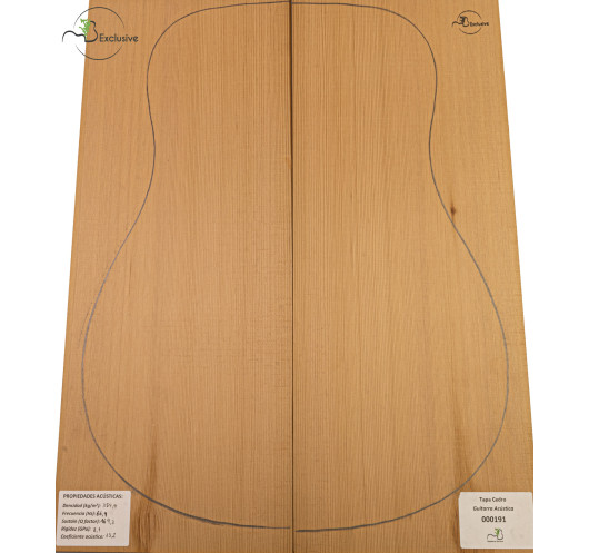 Decke Western Red Cedar Nr. 000191 Akustikgitarre MB Exclusive | Maderas Barber