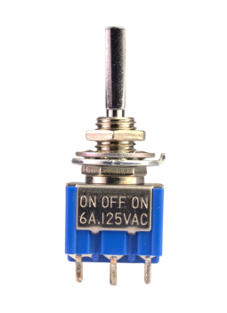 Mini conmutador de 3 posiciones on-off-on Boston®