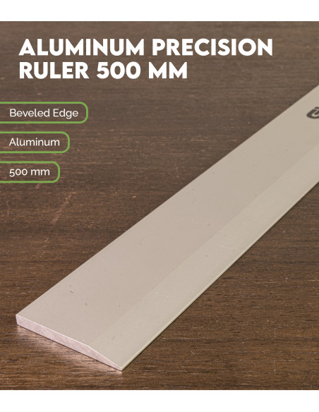 Regla de Precisión Aluminio 500mm | Maderas Barber