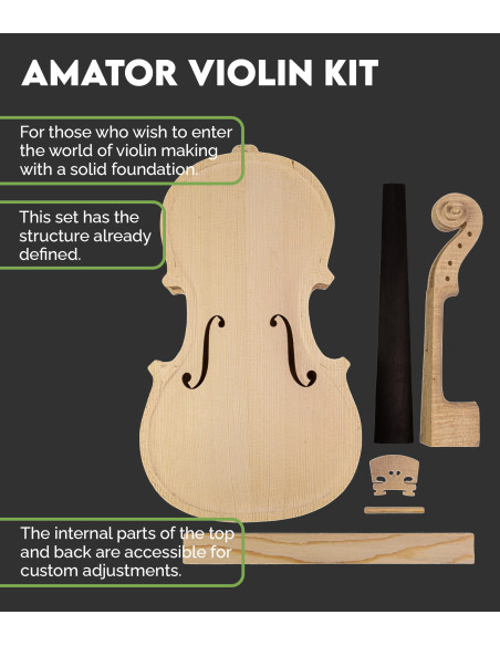 Amator Set Violin Kit | Maderas Barber