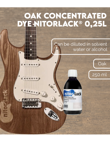 Oak Concentrated Dye NITORLACK® (0,25l) | Maderas Barber