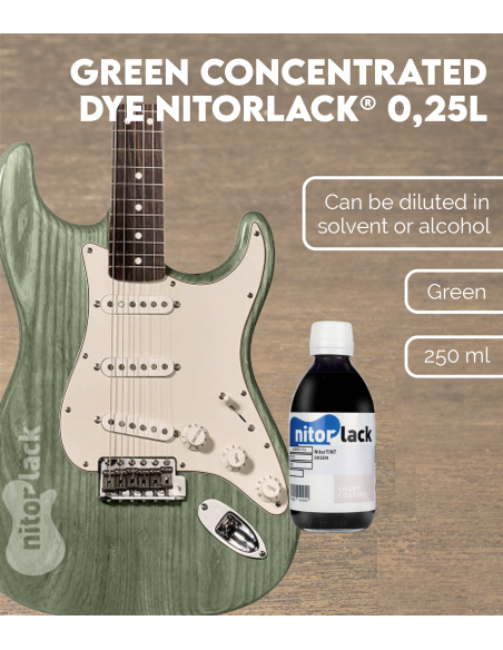 Green Concentrated Dye NITORLACK® (0,25l) | Maderas Barber