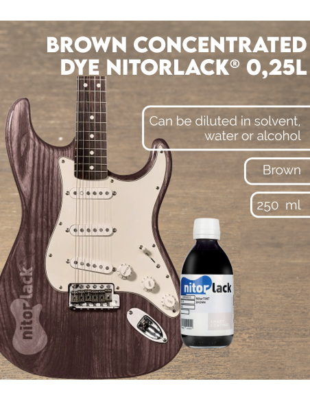 Brown Concentrated Dye NITORLACK® (0,25l) | Maderas Barber