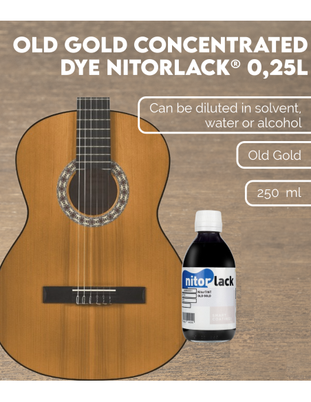Old Gold Concentrated Dye NITORLACK® (0,25l) | Maderas Barber