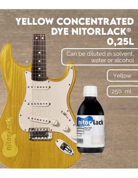 Características Tinte Concentrado Amarillo 050 NITORLACK® (Yellow 0,25l)