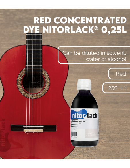 053 Red Concentrated Dye NITORLACK® (0,25l) | Maderas Barber