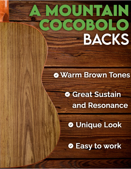 Fondos Cocobolo de Montaña 2ª Guitarra Acústica | Maderas Barber