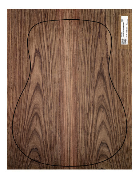 Fonds Cocobolo de Montagne AA Guitare Acoustique | Maderas Barber