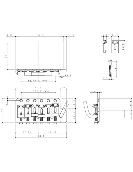 Trémolo Gotoh® Chrome GE101TS-AC