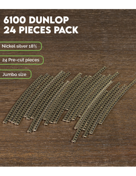 Frettes Dunlop 6100 Pack de 24 | Recherchez chez Maderas Barber votre frette idéale
