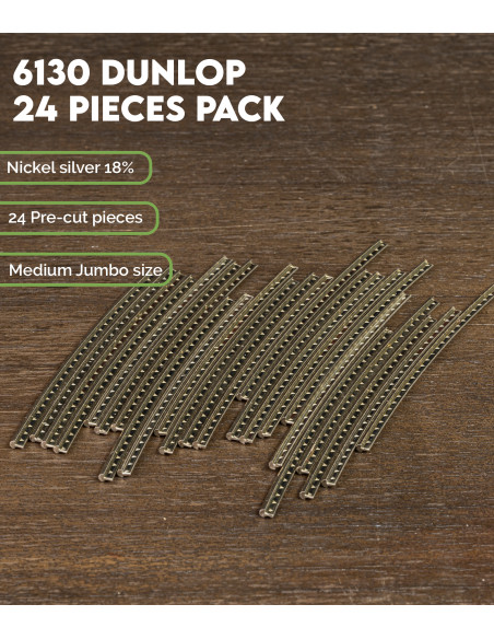 Frettes Dunlop 6130 Pack de 24 | Recherchez chez Maderas Barber votre frette idéale