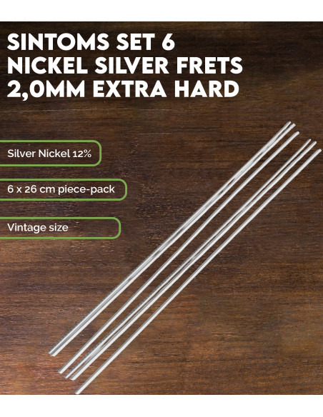 SINTOMS Set 6 of Nickel Silver frets 2,0mm