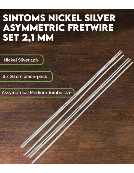 Set de Frettes Alpaca Asymétriques Sintoms 2,1 mm