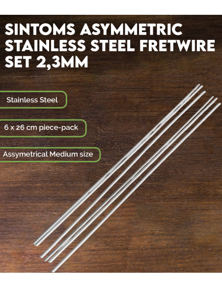 Buy Sintoms Asymmetric Stainless Steel Fretwire Set 2,3 mm