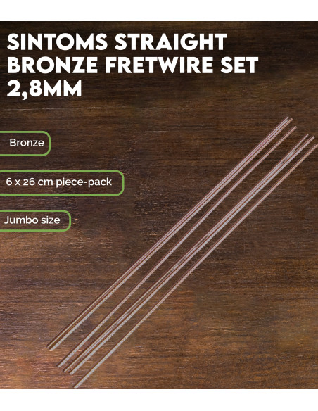 Set de Frettes Droites Sintoms Bronze 2,8 mm