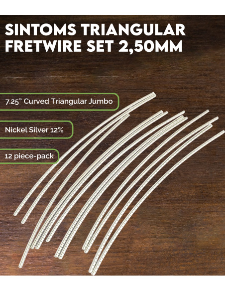 Set de Frettes Sintoms Alpaca Triangulaire 2,5 mm