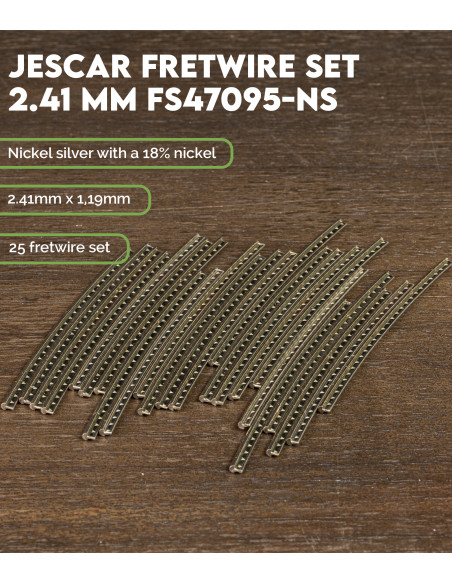 Características Set Trastes Jescar 2.41 mm FS47095-NS