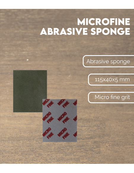 Características Esponja Abrasiva Microfine