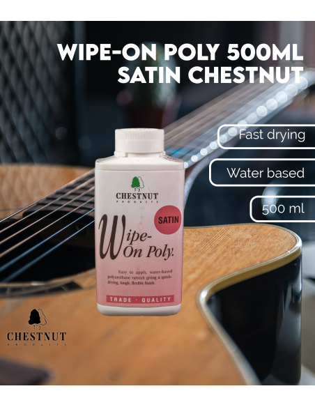 Vernis Wipe-On Poly 500ml Satin Chestnut | Maderas Barber