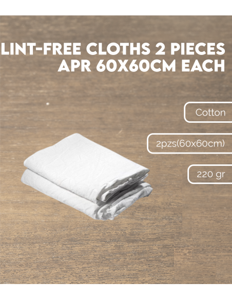 Lint-free cloths 2 pieces apr 60x60cm each