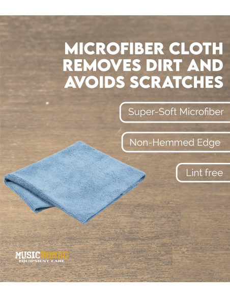 Le chiffon en microfibre élimine la saleté et évite les rayures