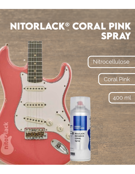 NITORLACK® Coral Pink Spray (400ml) | Maderas Barber