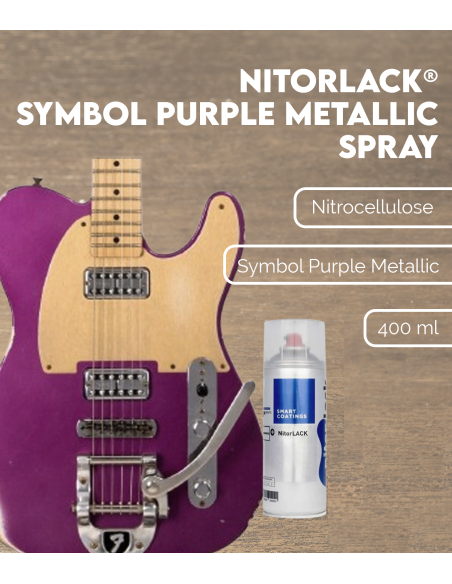 NITORLACK® Symbol Purple Metallic Spray (400ml) | Maderas Barber