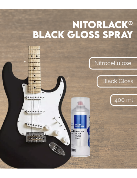 Spray Brillant Noir NITORLACK® (Black Gloss 400 ml)