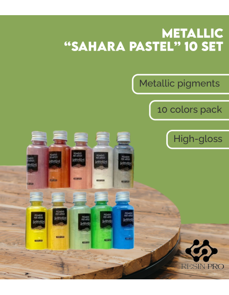 Kit de 10 Pigments Métalliques « Sahara Pastel »
