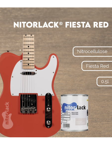 NITORLACK® Fiesta Red (500ml) | Maderas Barber