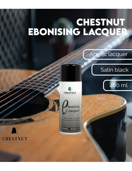 Laque acrylique en spray "Ebonising" Chestnut (400 ml)